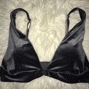 Gray sparkle bra!